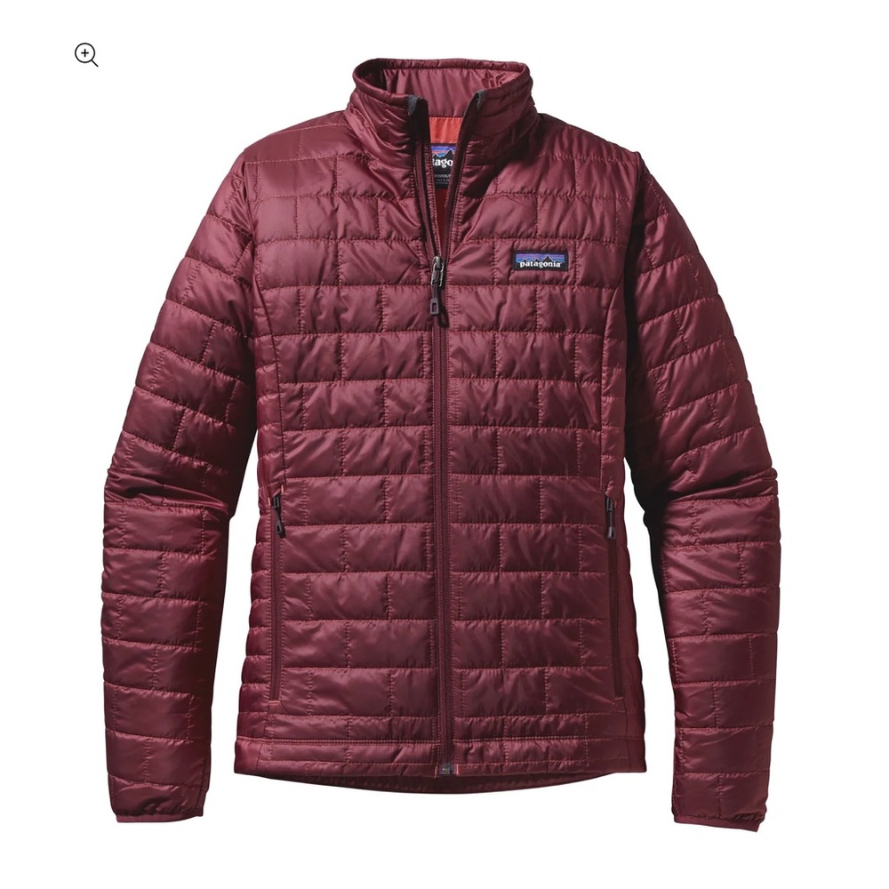 Patagonia Women's Burgundy Nanopuff jacket M